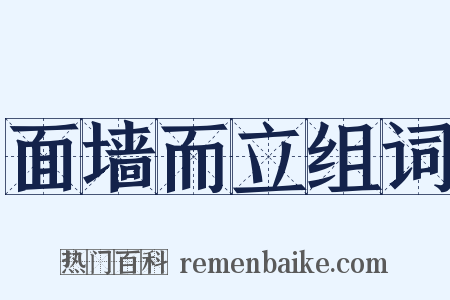 面墙而立组词是什么意思的图片